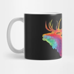 Colorful Elk Painting Mug